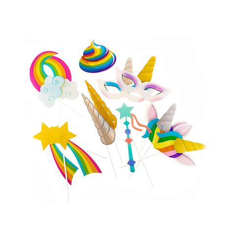 Party photo accessories, unicorn, with sticks - BEST FOR Life Philosophy