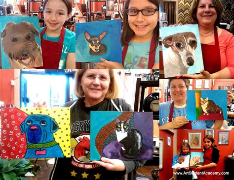 Art Student Academy: Pop Art Pets AND Paint your Pet classes