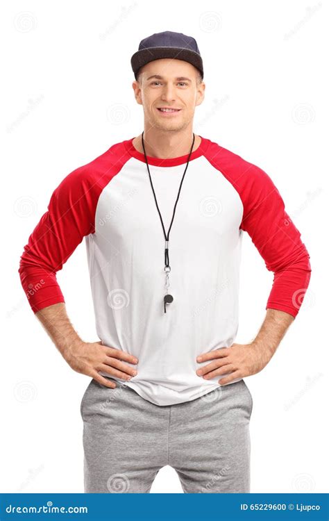 Young male sports coach stock photo. Image of lifestyle - 65229600