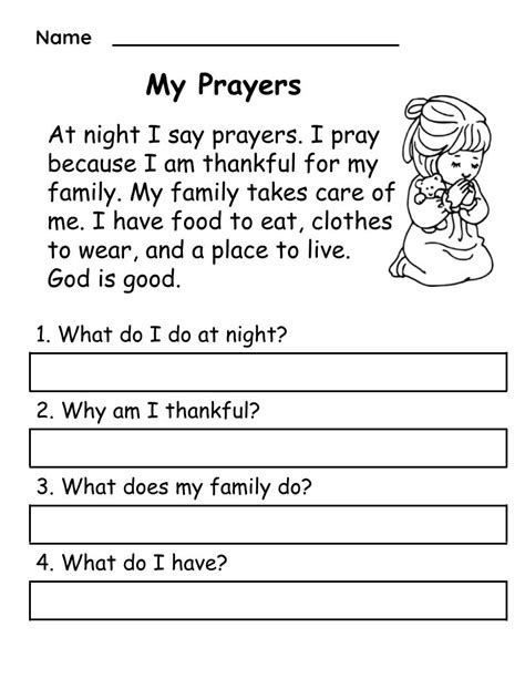 Reading Comprehension Worksheet Grade - vrogue.co