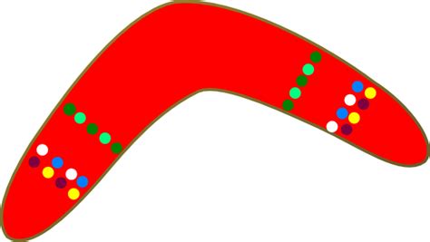 Red Boomerang Clip Art at Clker.com - vector clip art online, royalty free & public domain