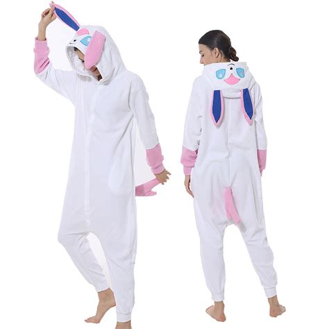 Sylveon Costume Onesie Halloween Outfit Party Wear Pajamas