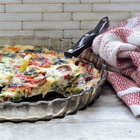 Egg White Quiche with Vegetables - Healthy Crustless Quiche Recipe