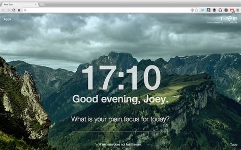 Momentum Adds Inspiration and Focus to Chrome's New Tab Page - OMG! Chrome!