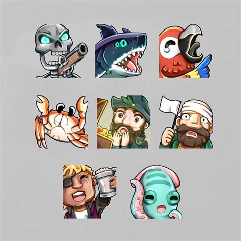 Galleon Twitch Emotes Sea of Thieves Inspired/pirate Emotes Formatted for Twitch, Youtube and ...