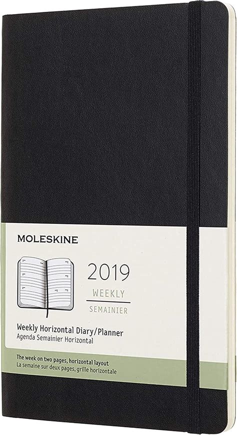 Moleskine 2019 Agenda Settimanale 12 Mesi, Orizzontale, Large ...