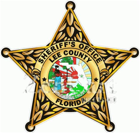 Lee County Florida Sheriffs Office Badge Decal [7767] : Phoenix Graphics, Your Online Source for ...