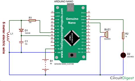 Arduino Metal Detector Project with Code and Circuit Diagram