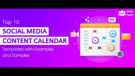 Top 10 Social Media Content Calendar Templates with Examples and Samples