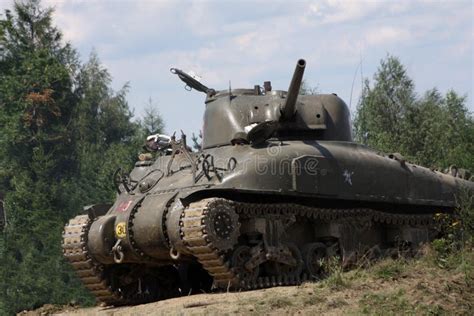 M4A1 Sherman Tank –WW II stock image. Image of historical - 6542719