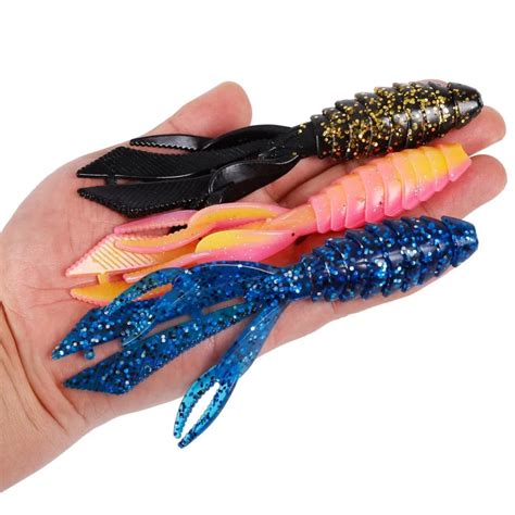 3pcs/Lot Big Soft Fishing Worm Lures 14g Rubber Fishing Lure Wobblers ...