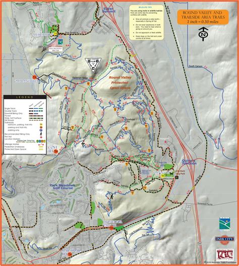 Printable Park City Trail Map - Printable Word Searches