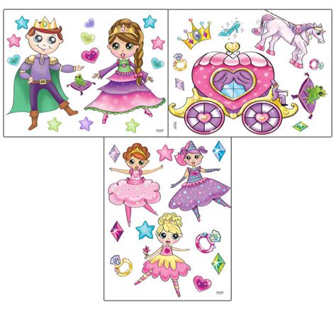 Girls Wall Stickers Pretty Princess Wall Decals - Etsy