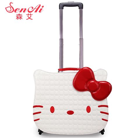 Hellokitty universal wheels trolley luggage travel bag suitcase child ...