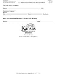 Kansas Custodianship Commitment Agreement - Fill Out, Sign Online and Download PDF | Templateroller