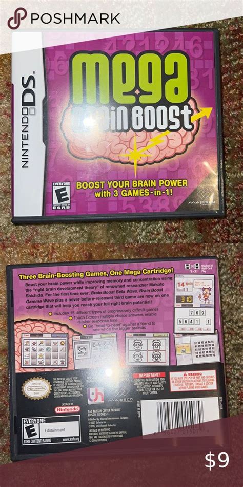 Mega Brain Boost - Nintendo DS Right Brain, Threes Game, Brain Power ...