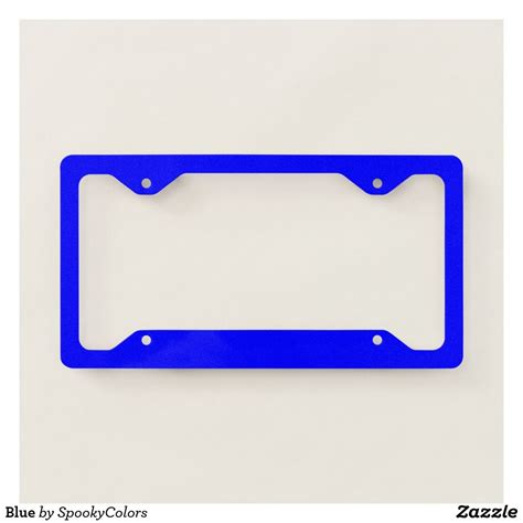 Blue License Plate Frame | Zazzle.com | License plate frames, Plate frames, Personalized plates