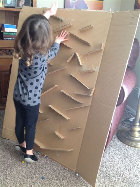 DIY marble run made with cardboard box= hours of free fun entertainment ...