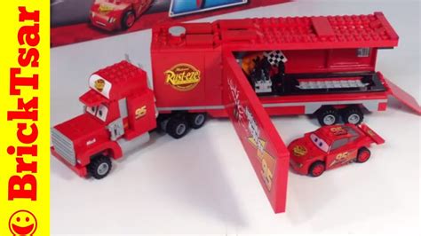 LEGO CARS 2 Mack's Team Truck set 8486 with Lightning McQueen - YouTube