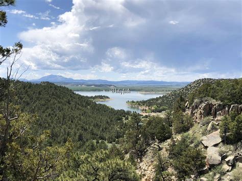 Wyoming that is not the Tetons. Glendo reservoir with Laramie Peak in ...