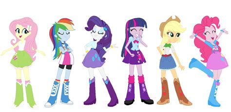 Mane 6 Equestria Girls by AnneMovies on DeviantArt