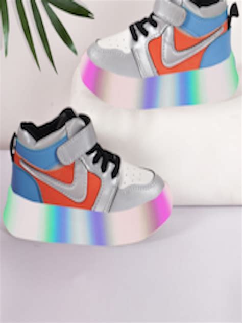 Buy BAESD Kids Colourblocked LED Lightweight Velcro Sneakers - Casual ...