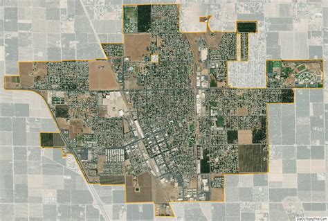 Map of Lindsay city, California