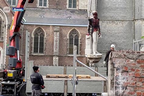 Historic Belgian King Leopold II statue removed in Antwerp amid outcry