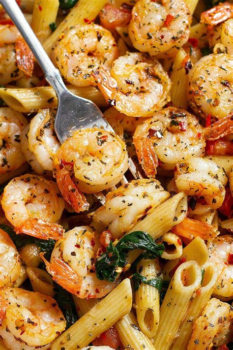 Shrimp Pasta Recipe with Tomato and Spinach — Eatwell101