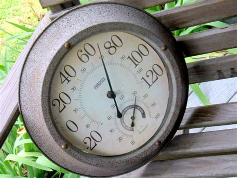 Retro Vintage Outdoor Thermometer Rustic by RetroRustics on Etsy