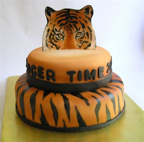 Tiger Time | Tiger cake, Tiger cakes, Tiger cake birthday