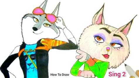 Watch Sing 2 Movie | Sing 2 New Characters | How To Draw Sing 2 Characters