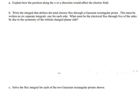 Solved Gauss's Law applied to systems with planar symmetry: | Chegg.com