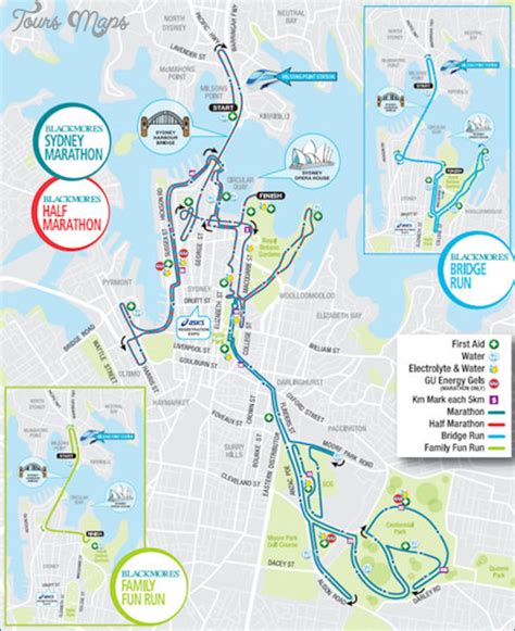 SYDNEY HARBOUR BRIDGE MAP - ToursMaps.com