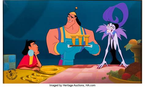 The Emperors New Groove Kuzco, Kronk and Yzma Employee Only Presentation Cel 9129 Walt Disney ...