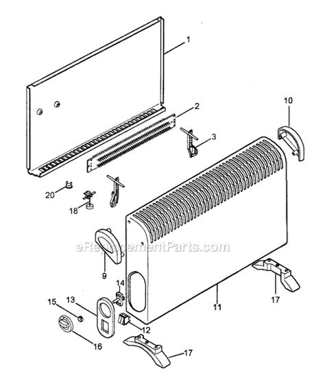 DeLonghi CH15 Parts List and Diagram : eReplacementParts.com