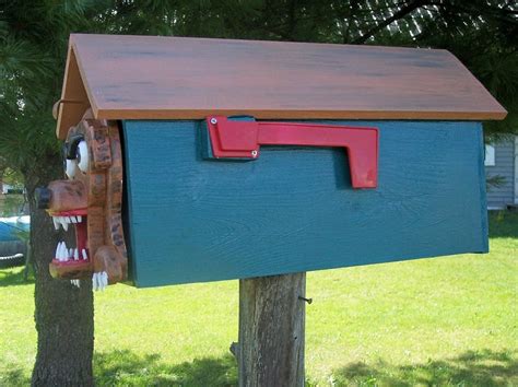 Guard Dog Mailbox, Custom Mailbox, Animal Mailbox - Crossknots Woodworking - Custom Woodworking