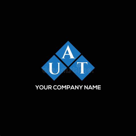 UAT Letter Logo Design on BLACK Background. UAT Creative Initials Letter Logo Concept Stock ...