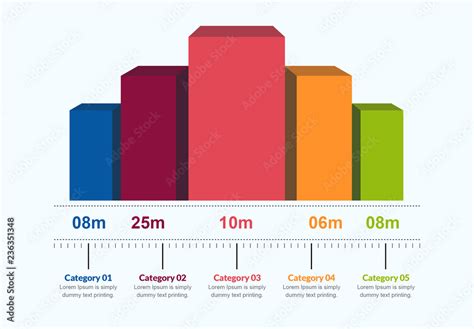 3D Bar Graph Infographic Layout Stock Template | Adobe Stock