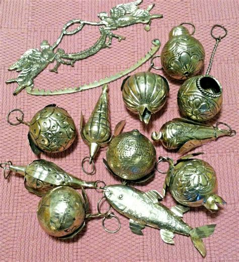 Vintage / Antique Metal Ornaments ~ Victorian Decor ~ Christmas Tree Ornaments | eBay | Metal ...