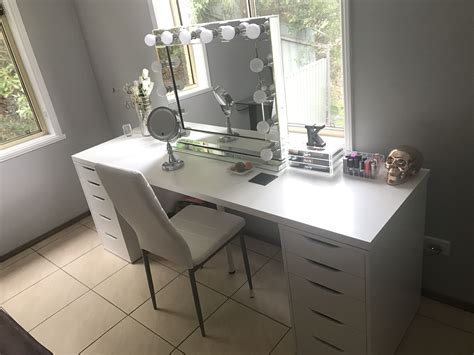 Makeup desk using IKEA Alex Drawers | Makeup desk ikea, Makeup beauty ...