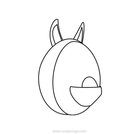 Roblox Adopt Me Coloring Pages Aussie Egg. | Pets drawing, Coloring ...