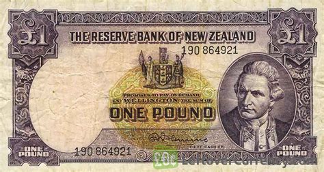 1 New Zealand Pound (James Cook) - Exchange yours for cash today