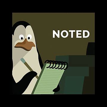 "Noted Meme Penguin HD" Poster for Sale by Altohombre | Redbubble