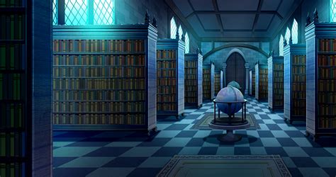 Riandita Dwi - Background art for Horror Visual Novel "Librarian"