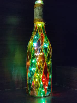 Table Top Lamp Bottle