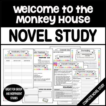 Welcome to the Monkey House by Kurt Vonnegut Novel Study Complete