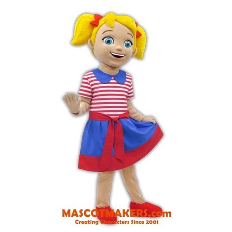 Girl Mascot Costume | Mascot Makers - Custom mascots and characters