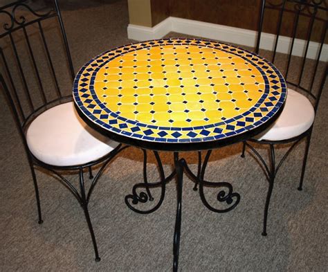 Mediterranean Iron Mosaic Table (Morocco) - Free Shipping Today - Overstock.com - 11208026