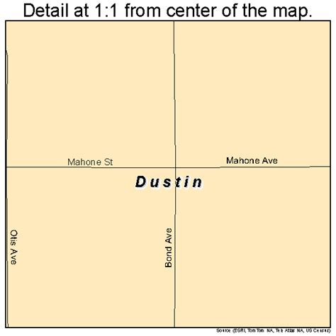 Dustin Oklahoma Street Map 4022200